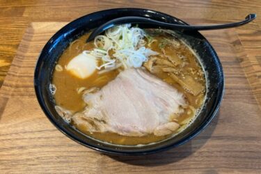 岡山大和町『中山商店』家系加藤商店の札幌味噌ラーメンと半熟味玉！