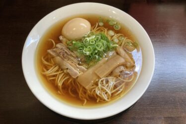 倉敷市昭和『麺屋天喰』鶏チャーシューの味玉乗せ笠岡ラーメン！