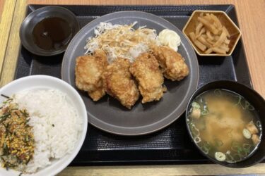 イオン倉敷『からあげ縁』鶏のから揚げ定食で漬物食べ放題ランチ！