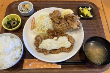 岡山高松『ランチ居酒バータマリバ』唐揚げとチキン南蛮でご飯おかわり！