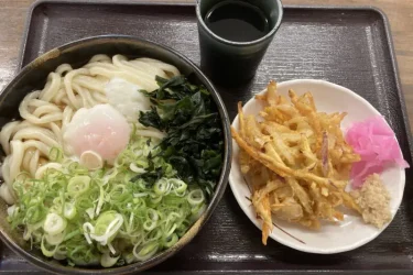 新倉敷マルナカ『こがね製麺所』本場讃岐の温玉ぶっかけうどん３玉！