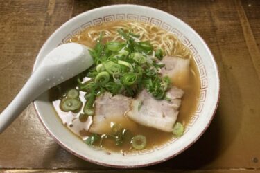 岡山表町『奥市ラーメンちぃちゃん』６時半から豚骨醤油の朝ラーメン！