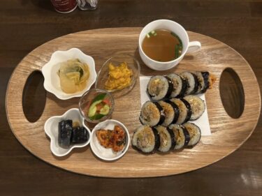 岡山表町『キンパのお店ちゅんちゅん』韓国おかずとキンパ定食ランチ！