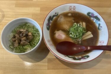 倉敷真備『中華そば真タタ備』醤油ラーメンとチャーシュー丼ランチ！